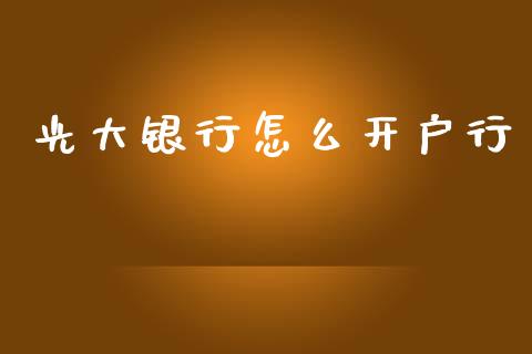 光大银行怎么开户行_https://wap.qdlswl.com_理财投资_第1张