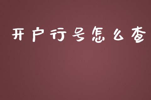 开户行号怎么查_https://wap.qdlswl.com_理财投资_第1张