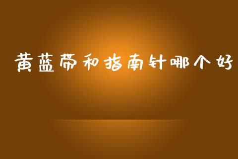 黄蓝带和指南针哪个好_https://wap.qdlswl.com_证券新闻_第1张