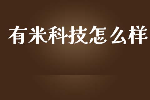 有米科技怎么样_https://wap.qdlswl.com_财经资讯_第1张