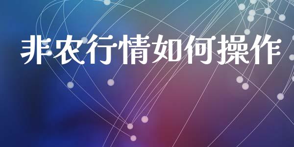 非农行情如何操作_https://wap.qdlswl.com_理财投资_第1张