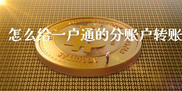 怎么给一户通的分账户转账_https://wap.qdlswl.com_证券新闻_第1张