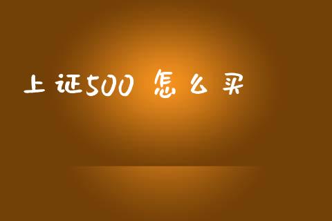 上证500 怎么买_https://wap.qdlswl.com_理财投资_第1张