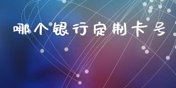 哪个银行定制卡号_https://wap.qdlswl.com_理财投资_第1张