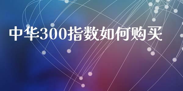 中华300指数如何购买_https://wap.qdlswl.com_证券新闻_第1张