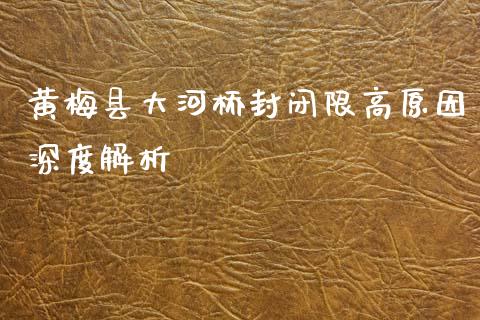 黄梅县大河桥封闭限高原因深度解析_https://wap.qdlswl.com_理财投资_第1张