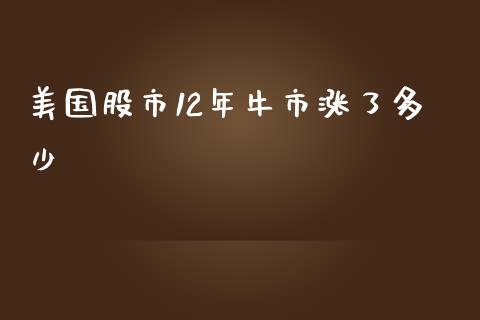 美国股市12年牛市涨了多少_https://wap.qdlswl.com_理财投资_第1张