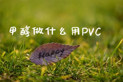 甲醇做什么用PVC_https://wap.qdlswl.com_证券新闻_第1张