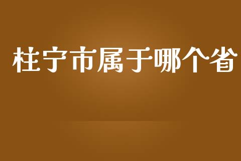 柱宁市属于哪个省_https://wap.qdlswl.com_全球经济_第1张