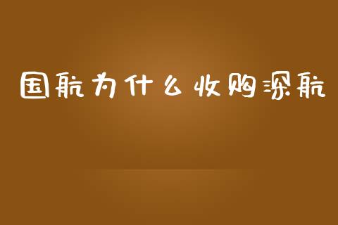 国航为什么收购深航_https://wap.qdlswl.com_证券新闻_第1张