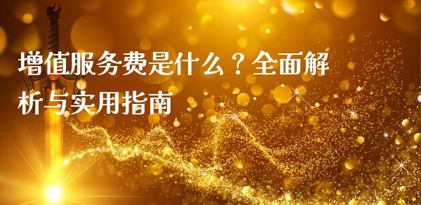 增值服务费是什么？全面解析与实用指南_https://wap.qdlswl.com_全球经济_第1张