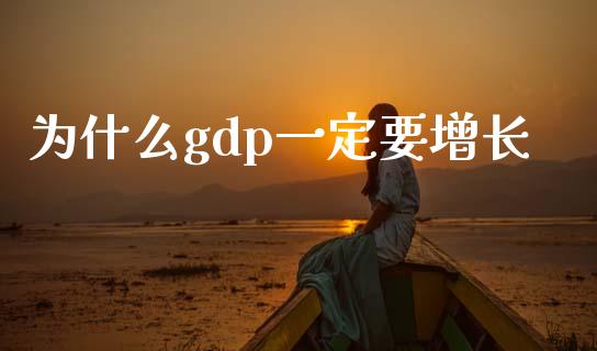 为什么gdp一定要增长_https://wap.qdlswl.com_财经资讯_第1张