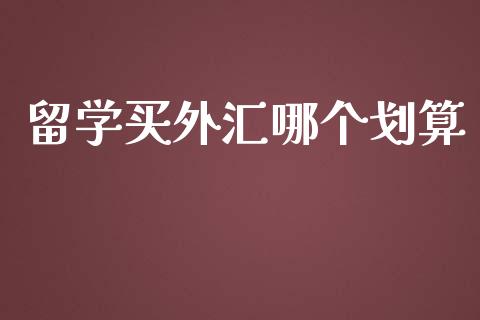 留学买外汇哪个划算_https://wap.qdlswl.com_证券新闻_第1张