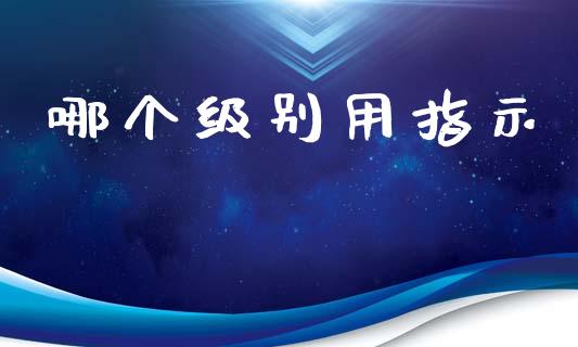 哪个级别用指示_https://wap.qdlswl.com_证券新闻_第1张