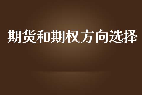 期货和期权方向选择_https://wap.qdlswl.com_全球经济_第1张