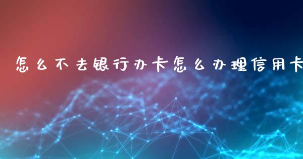 怎么不去银行办卡怎么办理信用卡_https://wap.qdlswl.com_财经资讯_第1张