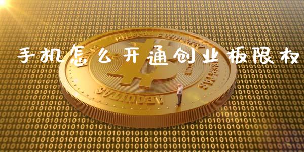 手机怎么开通创业板限权_https://wap.qdlswl.com_全球经济_第1张