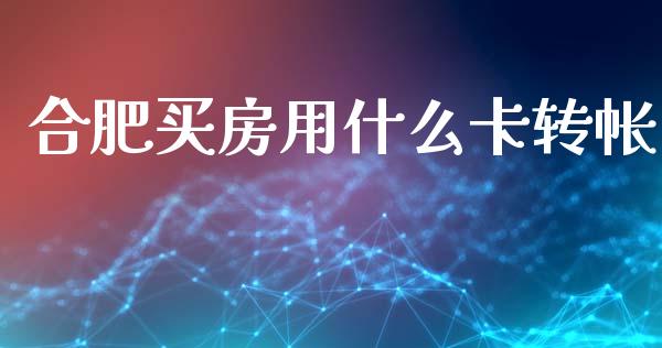 合肥买房用什么卡转帐_https://wap.qdlswl.com_理财投资_第1张