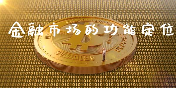 金融市场的功能定位_https://wap.qdlswl.com_理财投资_第1张