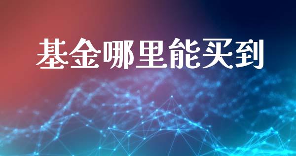 基金哪里能买到_https://wap.qdlswl.com_理财投资_第1张