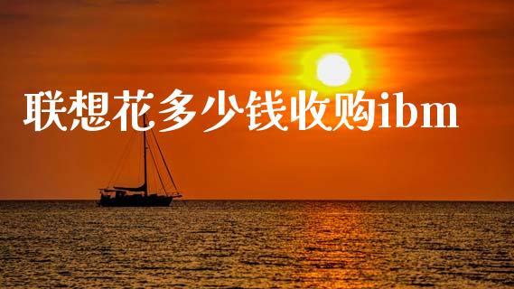 联想花多少钱收购ibm_https://wap.qdlswl.com_财经资讯_第1张