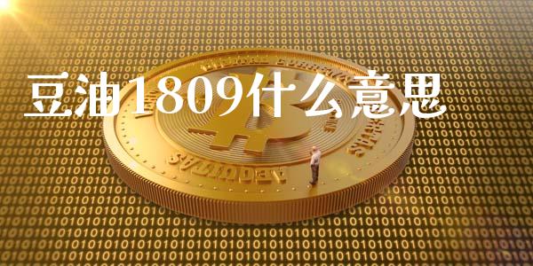 豆油1809什么意思_https://wap.qdlswl.com_证券新闻_第1张