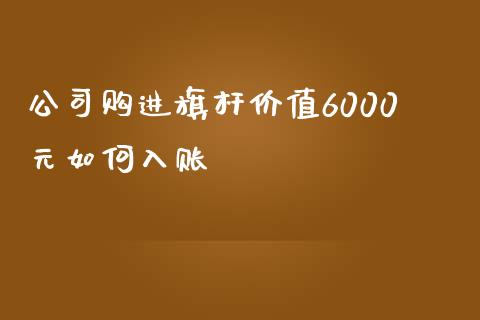 公司购进旗杆价值6000元如何入账_https://wap.qdlswl.com_全球经济_第1张