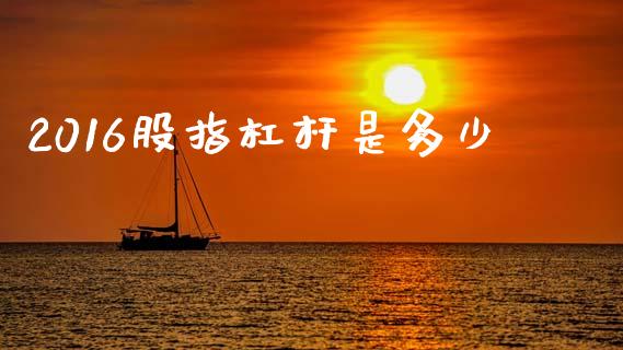 2016股指杠杆是多少_https://wap.qdlswl.com_理财投资_第1张