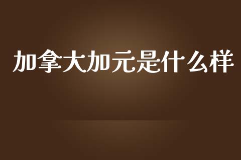 加拿大加元是什么样_https://wap.qdlswl.com_证券新闻_第1张